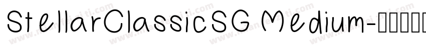 StellarClassicSG Medium字体转换